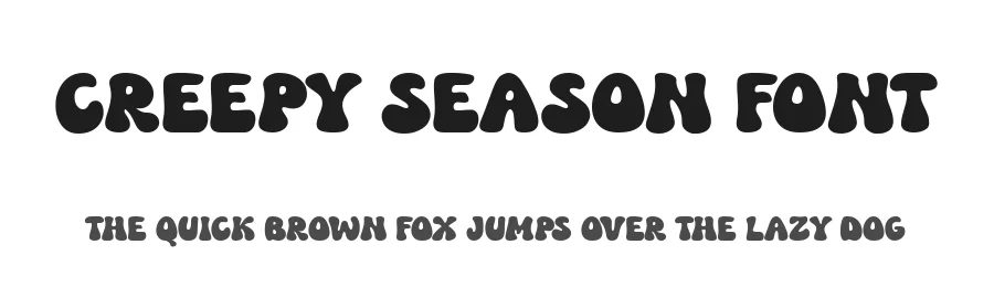 Creepy Season Font by keithzo — Display Font