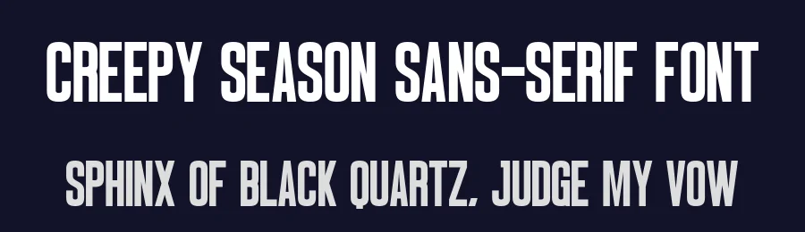 Creepy Season Sans-Serif Font by Craftedtype — Decorative Font — thumbnail 2