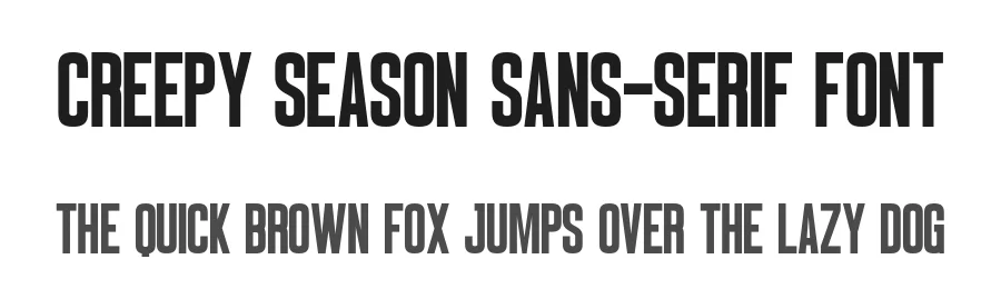 Creepy Season Sans-Serif Font by Craftedtype — Decorative Font