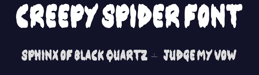 Creepy Spider Font by JSHcreates — Decorative Font — thumbnail 2