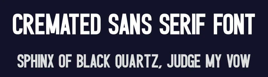 Cremated Sans Serif Font by Craftedtype — Decorative Font — thumbnail 2