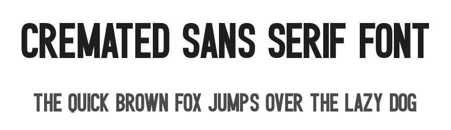 Cremated Sans Serif Font by Craftedtype — Decorative Font
