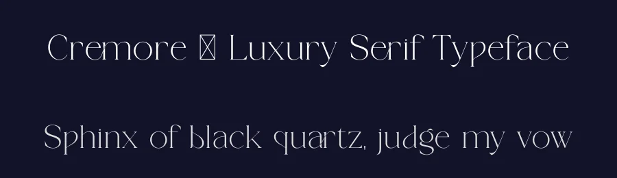 Cremore – Luxury Serif Typeface by SURATMI — Serif Font — thumbnail 2