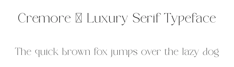 Cremore – Luxury Serif Typeface by SURATMI — Serif Font