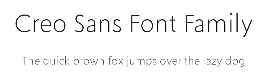 Creo Sans Font Family by Wahyu Wibowo — Sans Serif Font