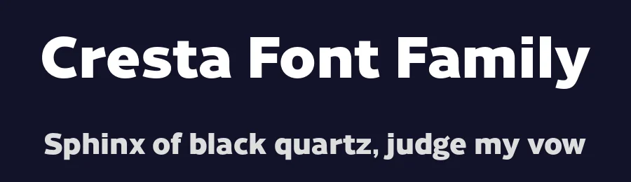 Cresta Font Family by James Todd — Sans Serif Font — thumbnail 2