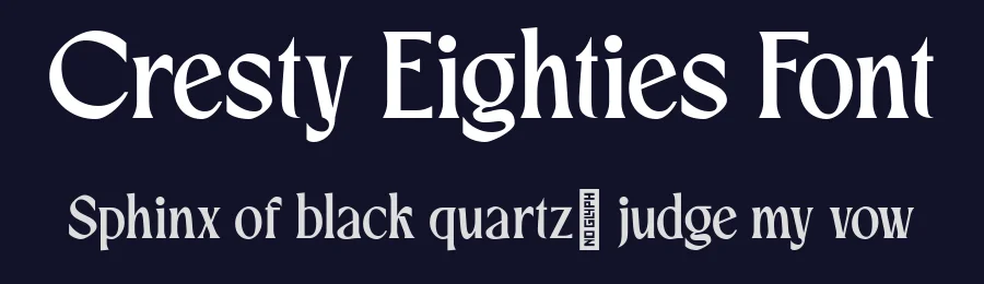 Cresty Eighties Font by holyline design — Serif Font — thumbnail 2