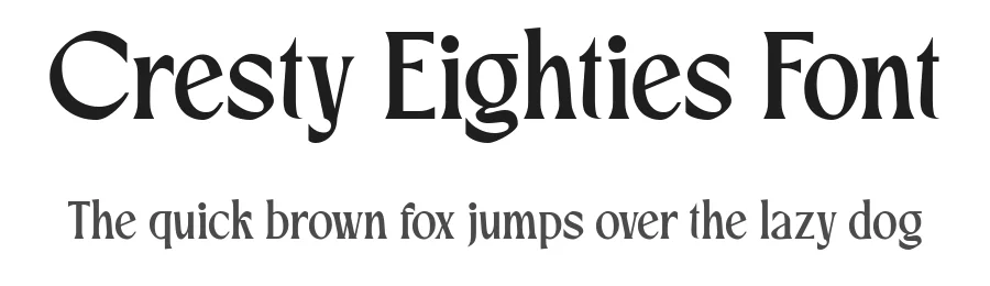 Cresty Eighties Font by holyline design — Serif Font