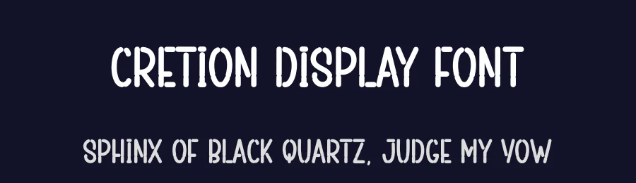 Cretion Display Font by andikastudio — Display Font — thumbnail 2
