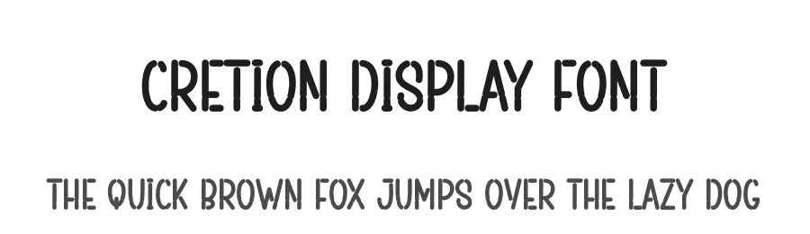 Cretion Display Font by andikastudio — Display Font