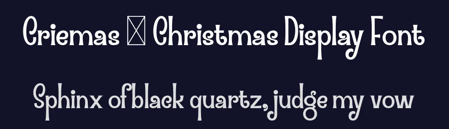 Criemas – Christmas Display Font by MaikoHatta — Display Font — thumbnail 2
