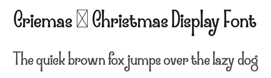 Criemas – Christmas Display Font by MaikoHatta — Display Font