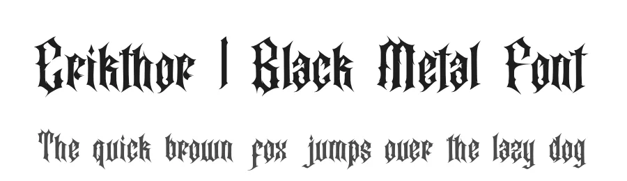 Crikthor | Black Metal Font by Denustudios — Blackletter Font