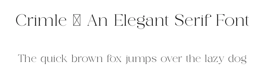 Crimle – An Elegant Serif Font by SURATMI — Serif Font