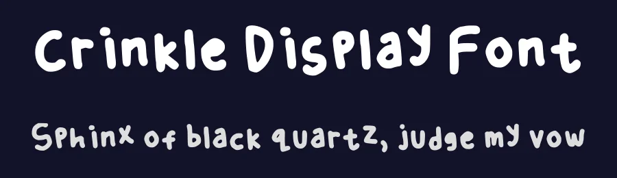 Crinkle Display Font by Khansalma — Script Handwritten Font — thumbnail 2