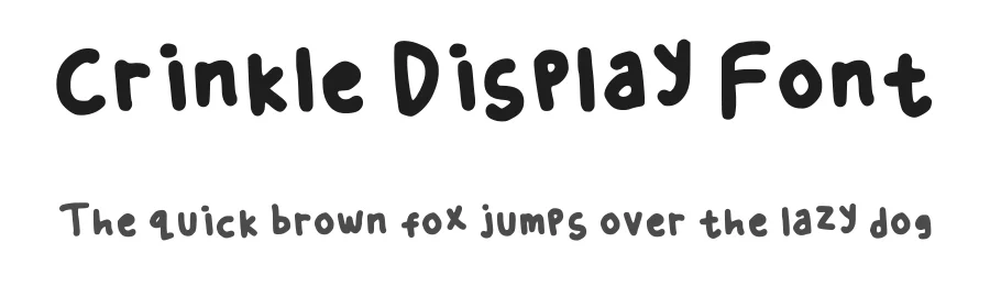 Crinkle Display Font by Khansalma — Script Handwritten Font