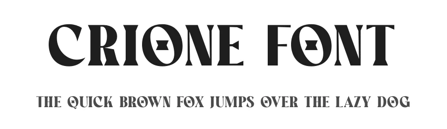 Crione Font by mooneseye666 β Display Font