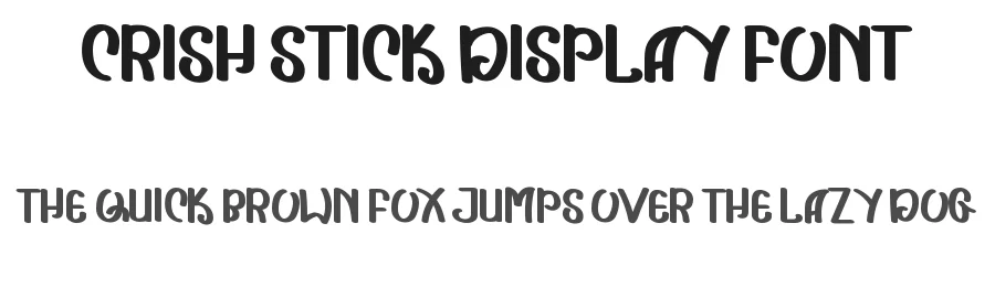 Crish Stick Display Font by inermediaSTUDIO — Script Handwritten Font