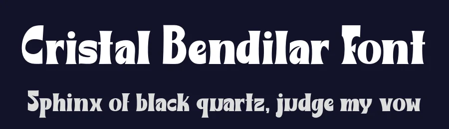 Cristal Bendilar Font by Gian Studio — Display Font — thumbnail 2
