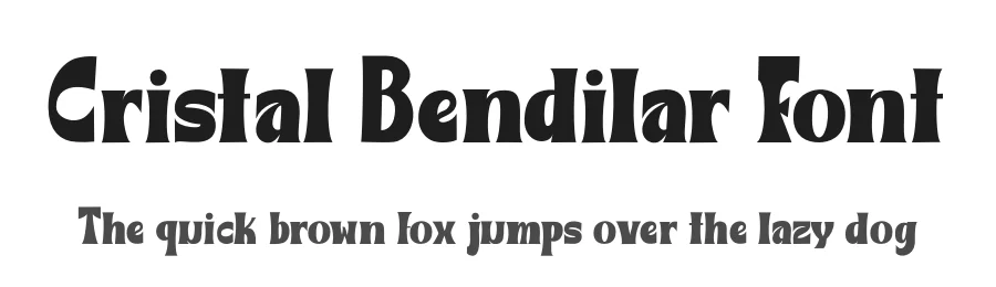 Cristal Bendilar Font by Gian Studio — Display Font