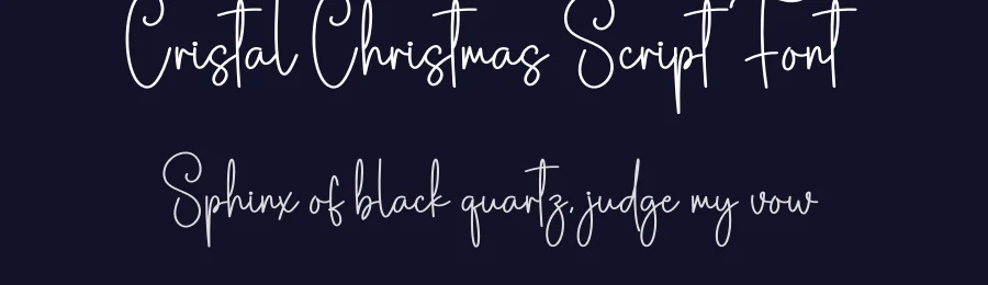 Cristal Christmas Script Font by creativeletter — Script Handwritten Font — thumbnail 2
