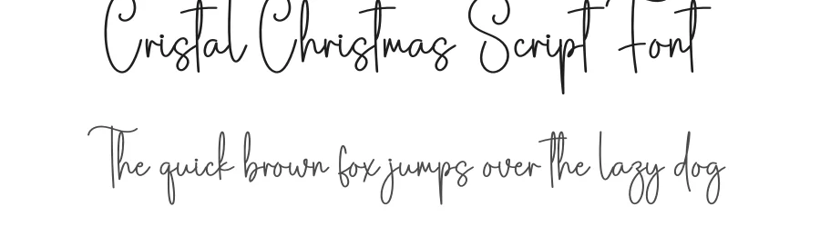 Cristal Christmas Script Font by creativeletter — Script Handwritten Font