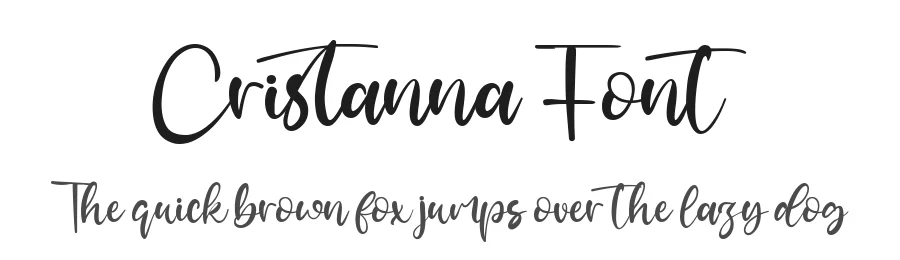Cristanna Font by fontkong — Script Handwritten Font