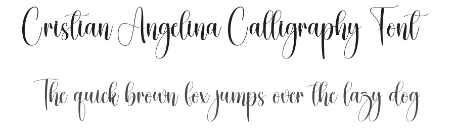 Cristian Angelina Calligraphy Font by creativeletter — Script Handwritten Font