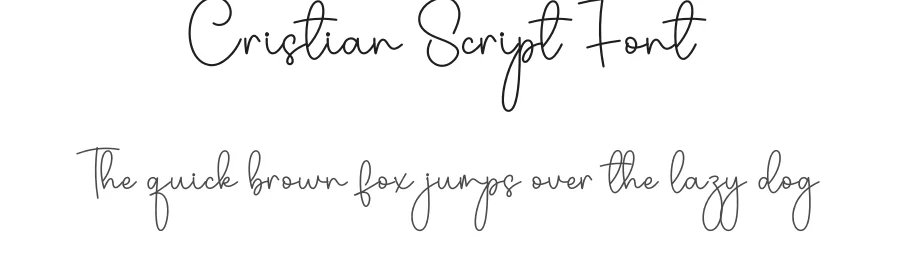 Cristian Script Font by creativeletter — Script Handwritten Font