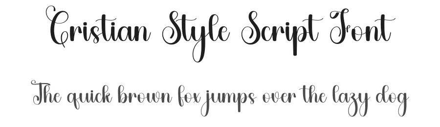 Cristian Style Script Font by freshtypeink — Script Handwritten Font