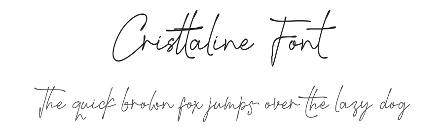 Cristtaline Font by Penatic Studio — Script Handwritten Font