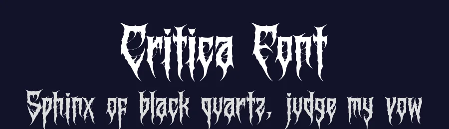 Critica Font by Denustudios — Blackletter Font — thumbnail 2