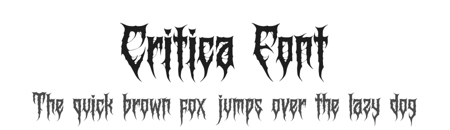 Critica Font by Denustudios — Blackletter Font