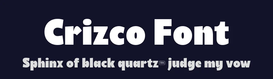 Crizco Font by TypeFactory — Sans Serif Font — thumbnail 2
