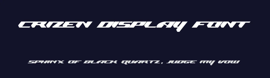Crizen Display Font by mhdafifersya — Display Font — thumbnail 2