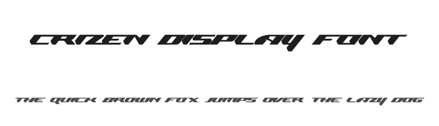 Crizen Display Font by mhdafifersya — Display Font