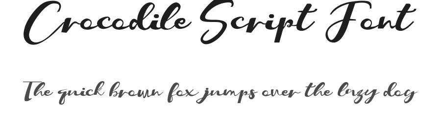 Crocodile Script Font by inermediaSTUDIO — Script Handwritten Font