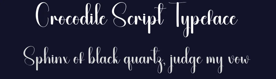 Crocodile Script Typeface by andikastudio — Script Handwritten Font — thumbnail 2