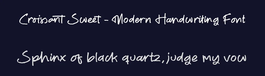 Croissant Sweet – Modern Handwriting Font by stylishtype.co — Script Handwritten Font — thumbnail 2