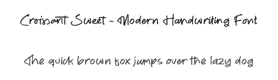 Croissant Sweet – Modern Handwriting Font by stylishtype.co — Script Handwritten Font