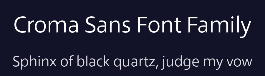 Croma Sans Font Family by Hoftype — Sans Serif Font — thumbnail 2