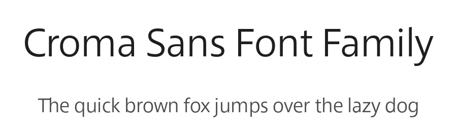 Croma Sans Font Family by Hoftype — Sans Serif Font