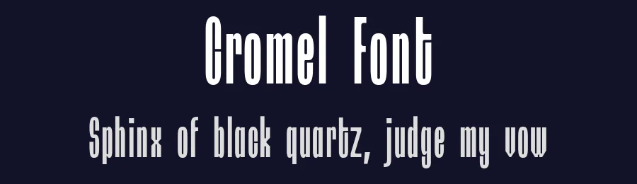 Cromel Font by Drizy — Sans Serif Font — thumbnail 2