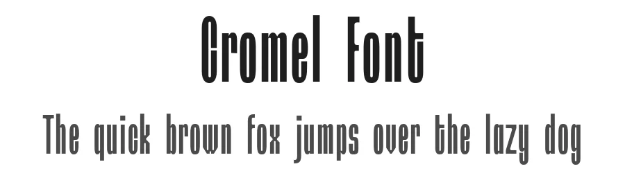 Cromel Font by Drizy — Sans Serif Font