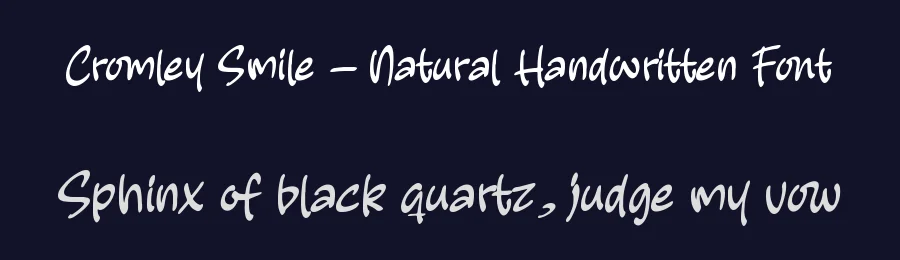 Cromley Smile – Natural Handwritten Font by letterenastudios — Serif Font — thumbnail 2