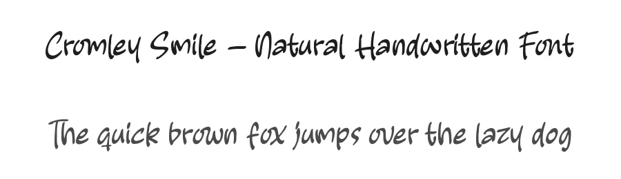 Cromley Smile – Natural Handwritten Font by letterenastudios — Serif Font