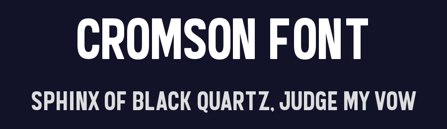 Cromson Font by Almairatype — Display Font — thumbnail 2