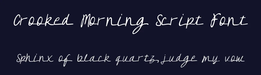Crooked Morning Script Font by Littlehand — Script Handwritten Font — thumbnail 2
