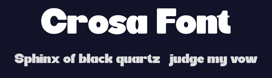Crosa Font by Flawless And Co — Display Font — thumbnail 2