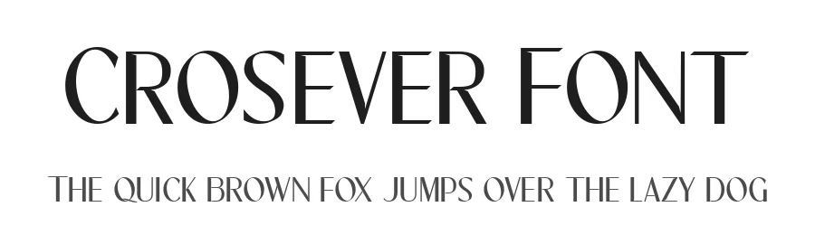 Crosever Font by Fikryal Studio — Sans Serif Font